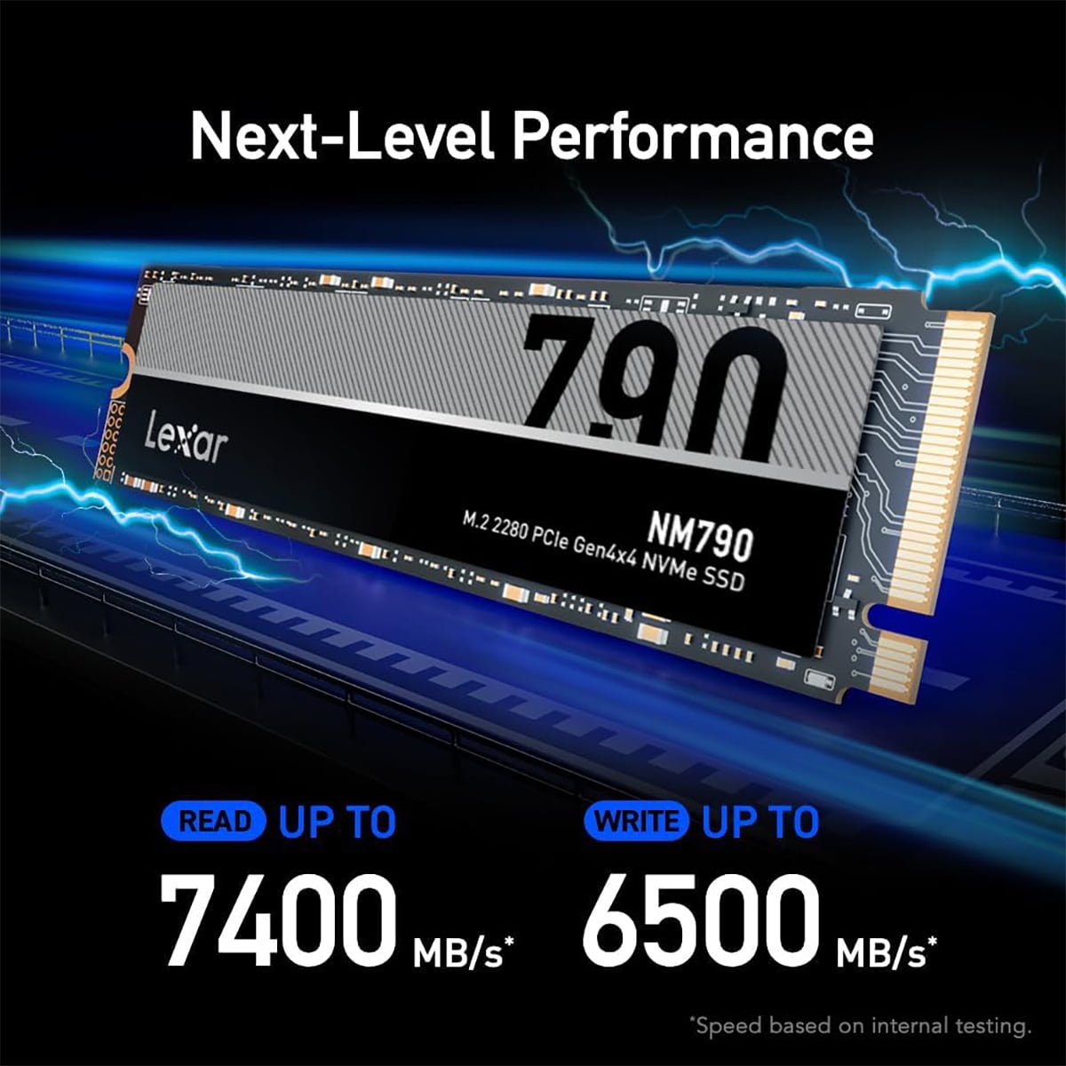 Lexar NM790 4TB PCIe Gen 4x4 NVMe M.2 Internal SSD - Walmart.com