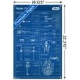 thumbnail image 2 of Star Wars: Saga - Rebel Blueprint Wall Poster with Push Pins, 14.725" x 22.375", 2 of 3