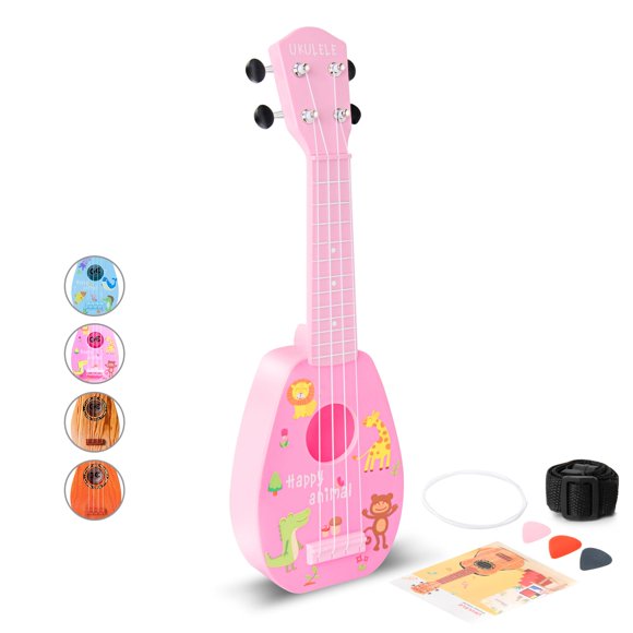 Ukelele Toy Guitar YOLOPARK 17 para niñas y niños de 3 a 7 años