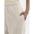 thumbnail image 4 of No Boundaries Soft Fleece Wide Leg Pants, 30” Inseam, 1 or 2-Pack, Women’s XXS-4X, 4 of 4