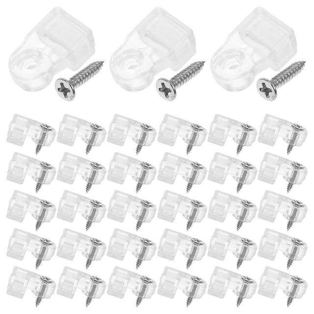 unbranded 50Ud Clips Transparent Para Retener Y En Puertas Y Gabinetes Con Instalación Fácil