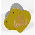 thumbnail image 3 of Inkdotpot Pack Of 100 Real Rose Gold Foil Paper Tags Joy To The World Baby Shower Favor Hang Tags, 3 of 8