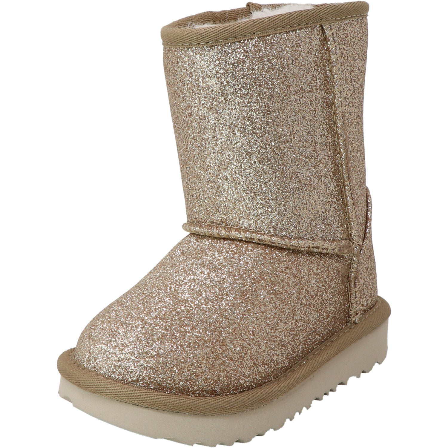 Ugg Women's Classic Short II Glitter Gold Ankle-High Suede Over