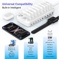 thumbnail image 6 of 320W Charging Station for Multiple Devices, 10 Ports Fast Multi-Device Charger Organizer Compatible with MacBook Pro Laptop, iPhone, Android, Ipad, Tablet, Kindle, Family Multi-Device Charging Dock, 6 of 9