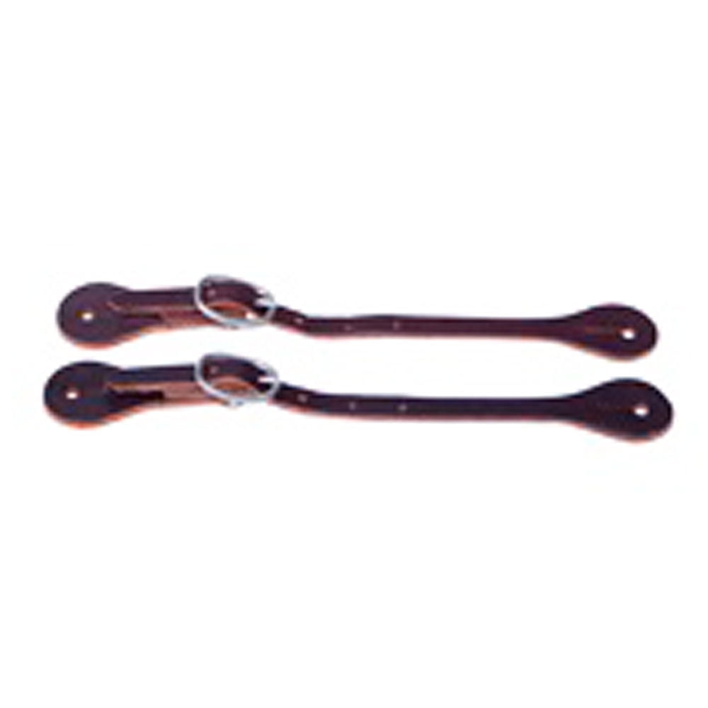 U-HILASON BURGUNDY LATIGO LEATHER KID SPUR STRAPS WESTERN TACK by