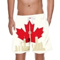thumbnail image 1 of Pantalones Cortos para Hombre Cintura Elástica con Bolsillos Pantalones Cortos de Longitud de Rodilla Impresos, Cordón Elástico Casual Beach Y Pantalones Deportivos, 1 of 6