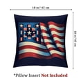 thumbnail image 4 of nygtbtfer Pack of 2 Stained Flag Stars Stripes Cushion Covers Throw Pillow Covers Both Printed Lumbar Pillows White, 4 of 7