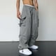 thumbnail image 5 of Pantalones cargo deportivos de cintura informal para hombre - Bolsillo tejido con cordón - Ropa urbana para todas las estaciones, 5 of 8