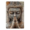 thumbnail image 1 of Placa de pared de Buda, adorno plano 2D, letrero colgante, versátil, de metal, decoración de pared, accesorios para dormitorio, oficina, pasillo., 1 of 9