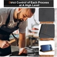 thumbnail image 5 of Leather For Apple iPhone 16 Pro 6.3-inch Case , Stitching design Flip  Wallet Leather Case With Card Holder Magnetic Closure Shockproof Kickstand Protective Phone Cases Cover,Black,For iPhone 16 Pro, 5 of 7