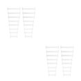 thumbnail image 3 of sweethay 16 Uds. De cordones elásticos para zapatos, accesorios para calzado, hebillas de silicona sin cordones, hebilla para cordones, Blanco 2Conjunto, 3 of 6
