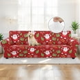 thumbnail image 4 of XYZCANDO Santa Claus Couch Covers Chair Sofa Covers Stretch Printed Armchair Slipcover Couch Cushion Covers Washable Furniture Protection for Pet Kids, 4 of 6