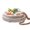 White, variant on MODE HOME 2-Piece Whitewashed Wooden Serving Tray Set, Beaded Design, Farmhouse Decor for Living Room, Coffee Table & Ottoman Tray