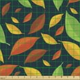 thumbnail image 2 of Autumn Fabric by the Yard, Colorful Seasonal Leaves Pattern in Various Tones Foliage Summer Nature Plants, Decorative Upholstery Fabric for Chairs & Home Accents, Multicolor by Ambesonne, 2 of 5