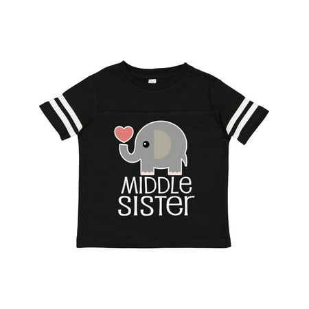 

Inktastic Middle Sister Outfit Gift Toddler Toddler Girl T-Shirt