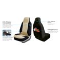 thumbnail image 3 of FH Group Premium Fabric Universal Seat Covers Fit For Car Truck SUV Van Beige/Black - Front Seats, 3 of 3