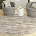 thumbnail image 2 of Nourison Elation Abstract Ivory Grey 7'10" x ROUND Area Rug, (8 Round), 2 of 9