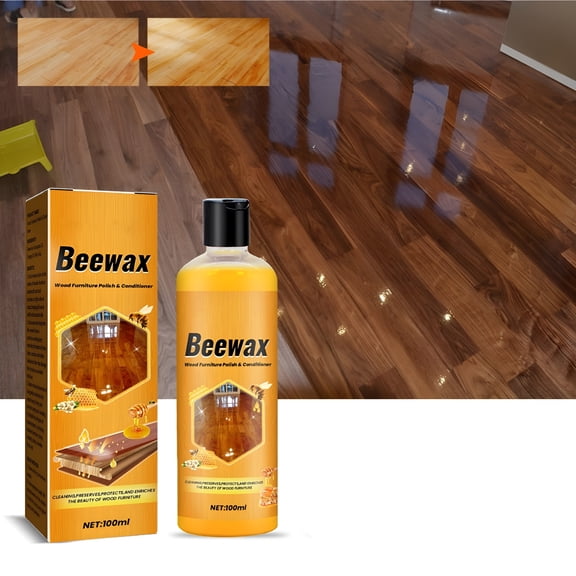 RAGUPEL Wood Scratch Repair and Polish,100Ml Floor Cleaner to Nourish Wood and Restore Shine - Safe for All Wood Surfaces Natural Beeswax Furniture Polish