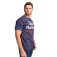 thumbnail image 6 of Pabst Blue Ribbon Original Men's Blue Crystal Wash Crew Neck Short Sleeve T-shirt-Large, 6 of 8