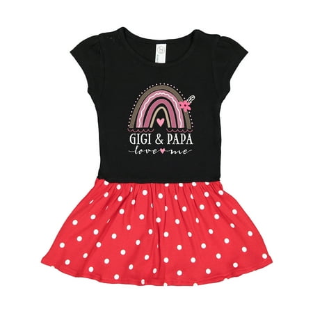 

Inktastic Gigi and Papa Love Me Rainbow Gift Toddler Girl Dress