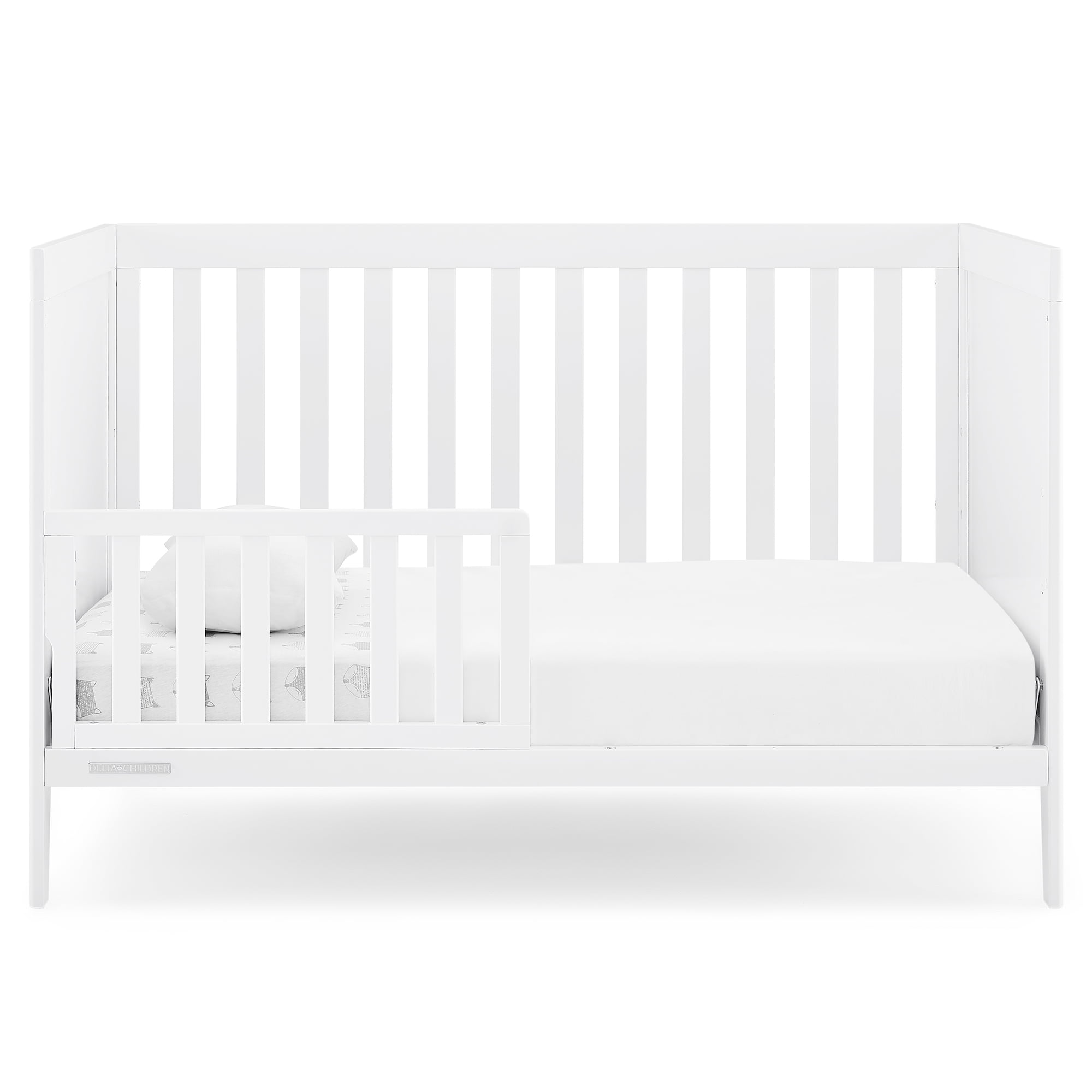 Delta Children Toddler Guardrail #W100825 - Greenguard Gold Certified, Bianca White