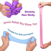 Kit with 4 Pack Butter Slime, Super Soft and Non-Sticky Cloud Slime for Girls Boys, Easter Basket Stuffers & Party Favors for Kids Ages 6-12
