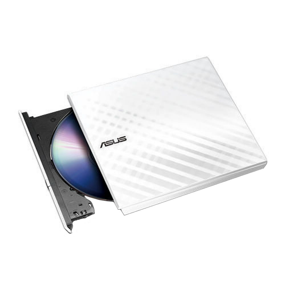 ASUS 8X Portable External Slim DVD Writer with USB 2.0, White Walmart