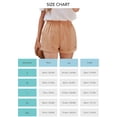 thumbnail image 4 of Pantalones cortos de verano para mujer, pantalones cortos casuales de Color puro con cierre de botón y cintura elástica, 4 of 4