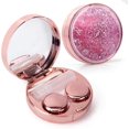 thumbnail image 1 of ofone Contact Lens Case, Bling Constellations Contact Cases with Tweezers Remover Tool Mirror Solution Bottle Contact Lenses Storage Container Kit for Travel (Pink), 1 of 8