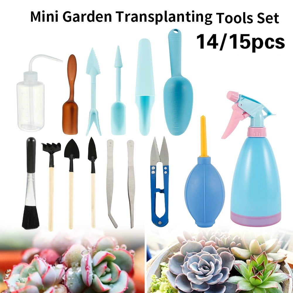 GROWNEER 34 Packs Succulent Tool Hand Tools Set Gardening Transplanting Pot Pad 