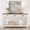 Brown & White, variant on 54" Farmhouse Console Table - 3 Drawers & Shelves Sofa Table - Entryway Hallway Living Room Storage Table-Natural