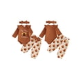 thumbnail image 2 of Cjfdfy Newborn Baby Girl Thanksgiving Fall Outfit Turkey Long Sleeve Romper Print Pants and Bow Headband 3pcs Infant Cute My First Thanksgiving Fall Winter Outfits 0-18M, 2 of 9