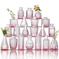 thumbnail image 1 of Set de jarrones Glass Bud Ulodimi Vintage Crystal, 20 unidades, color rosa, 1 of 7