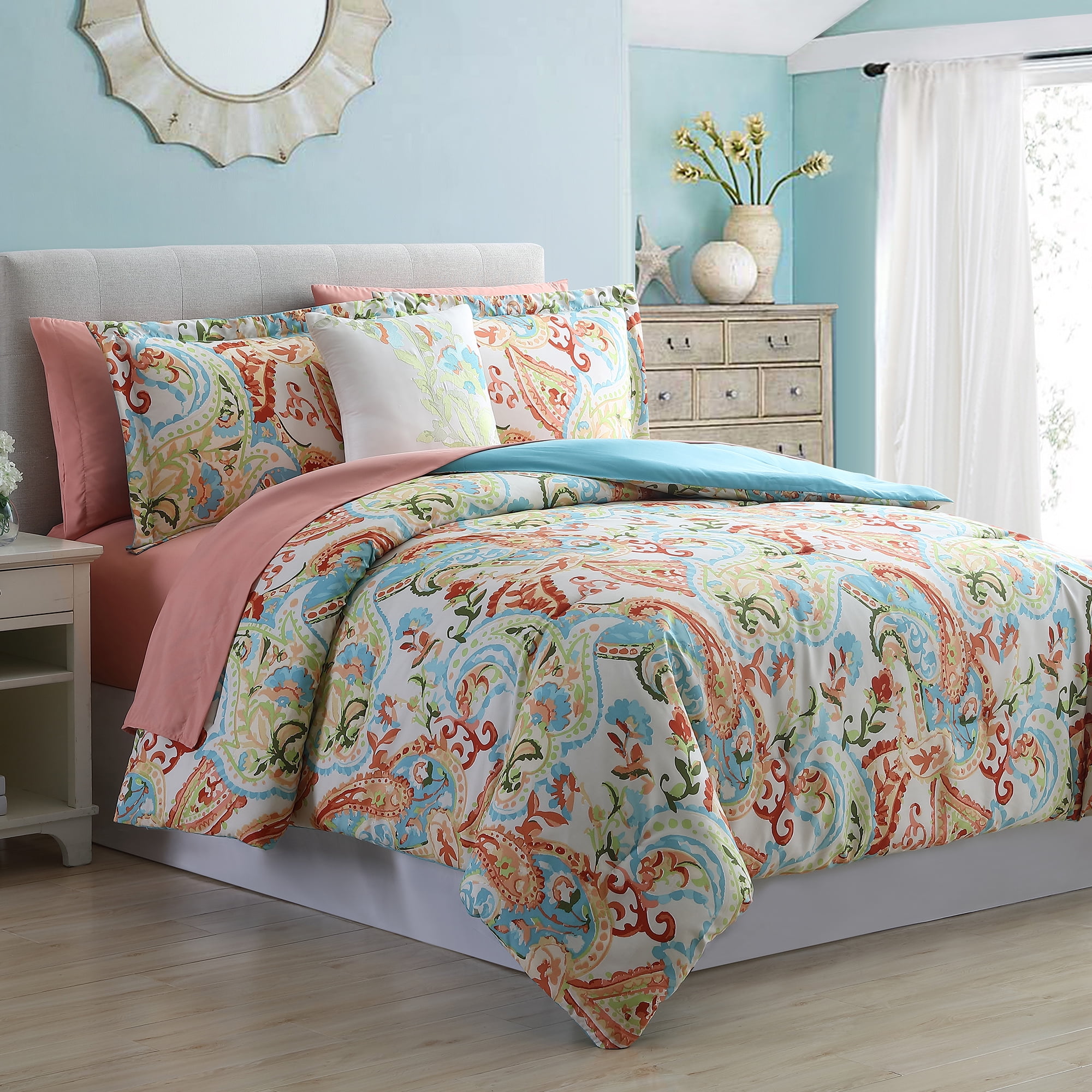 Printed Reversible Complete Bed Set Kailyn