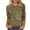 Green, variant on YFNNUP Plus Size 3/4 Sleeve Shirt for Womens Print Crew Neck Tops Casual Loose Fit T Shirts Breathable Vacation Blouse Blue XXL