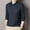 Navy, variant on Men Polo Shirt Long Sleeve Button Tee Shirt Slim Fit Beige Men Shirts