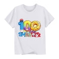 thumbnail image 3 of ATOGUTA Girls T-Shirt Short Sleeve Tops Kids Summer T Shirts Crewneck Fashion Tees White, Size 2T-14, 3 of 5