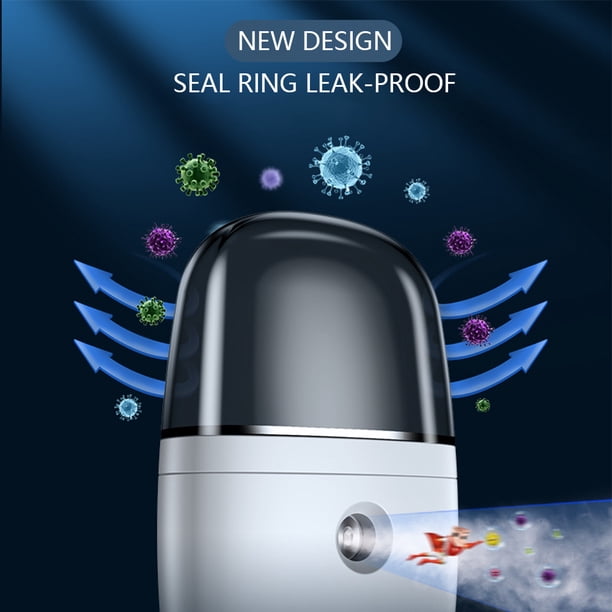 Desinfectante De Pulverizador Nano Mist Desinfectante automático atomizador portátil mini humidificador piel cuidado de la cara 30ML 150mAh Likrtyny Libre de BPA