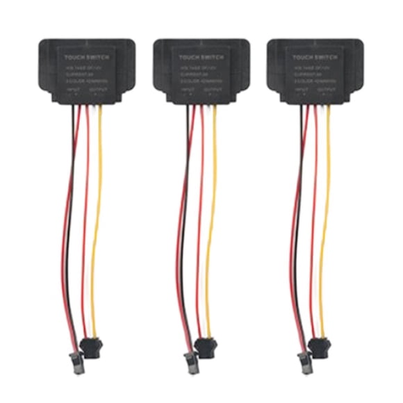 12V 3A On/Off Single/three Color Smart led mirror touch sensor switch for mirror
