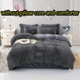 thumbnail image 2 of Juego de funda nórdica de poliéster gris oscuro de 3 piezas: suave, cómodo y cálido para el dormitorio y la habitación de invitados, 2 of 4