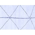 thumbnail image 1 of Ahgly Company Indoor Rectangle Solid Blue Modern Area Rugs, 6' x 9', 1 of 4