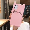 thumbnail image 1 of Funda de teléfono de silicona suave con dibujos animados en 3D para iPhone, carcasa con diseño de gato, cerdo, helado, a la moda, para modelos 12, 11 Pro, X, XR, XS Max, SE 2020, 6, 6s, 7, 8 Plus Fivean unisex, 1 of 2