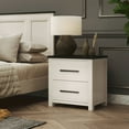 thumbnail image 7 of Roundhill Furniture Realynn 2-Drawer Bedroom Nightstand, Off-White Finish, 7 of 7