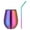 Colorful, variant on Stainless Steel Stemless Wine Glass, Unbreakable Shatterproof Drinking Tumbler, Reusable Metal Cup, Portable Outdoor Drink Mug, Multi Purpose Tumbler for Coffee Cocktail Champagn,Black