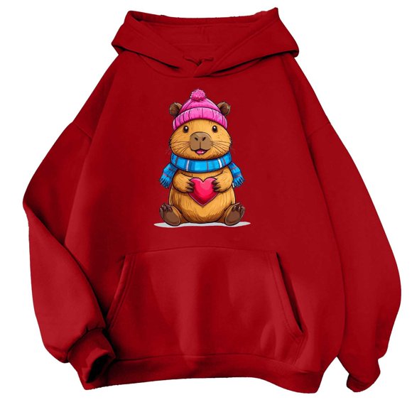 Zippe Hoodie Sweatshirt with Hood Women Women's Sweatshirts Pullover Hoodie Quarter Zip Pullover Women Tall Light Weight Women's Sweat Shirts Cute And Fashionable Hoodies And Sweatshirts For A Red XXL