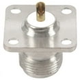thumbnail image 1 of N type female jack RF coax connector 4-hole panel mount with solder cup,silver, 1 of 5