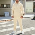 thumbnail image 4 of Men's Suits Sports Suit with Hooded Sweater and Tassel Pants for Autumn and Winter Leisure, 4 of 8