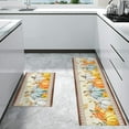 thumbnail image 4 of Pumpkin Kitchen Rugs Set of 2 Anti Fatigue Mats for Kitchen Floor Cushioned Kitchen Rugs and Mats Non Slip Kitchen Runner Comfort Standing Mat, Thanksgiving Maple Leaves Autumn Vintage Theme, 4 of 6