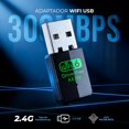 thumbnail image 2 of Adaptador WiFi XTREME PC GAMING USB Mini 300Mbps 2.4GHz Inalambrico Plug & Play Windows/Linux NXT309BK, 2 of 6
