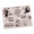 thumbnail image 1 of Rongfmy 2xClear Silicone Stamps Craft Creative Decoration for Scrapbooking Transparent, 1 of 9